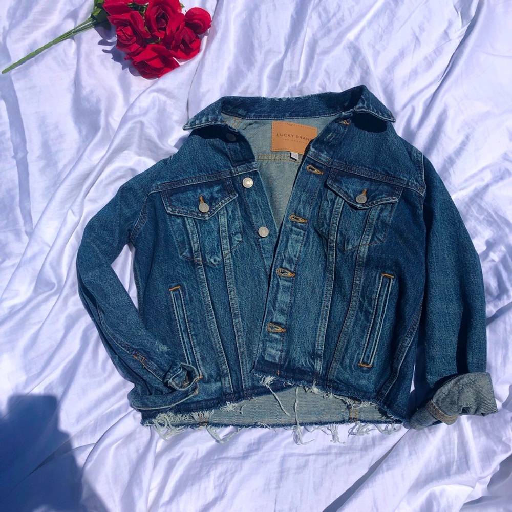Denim Ruffled jacket - Picture 1 of 2